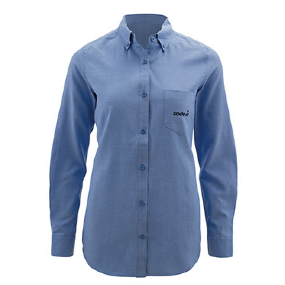 CAMISA AZUL DAMA SODEXO