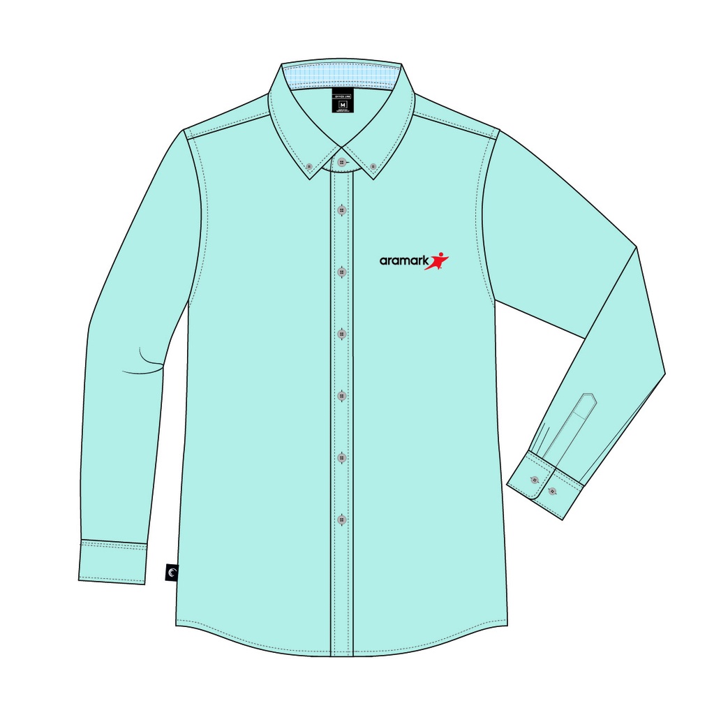 CAMISA CELESTE OXFORD ARAMARK
