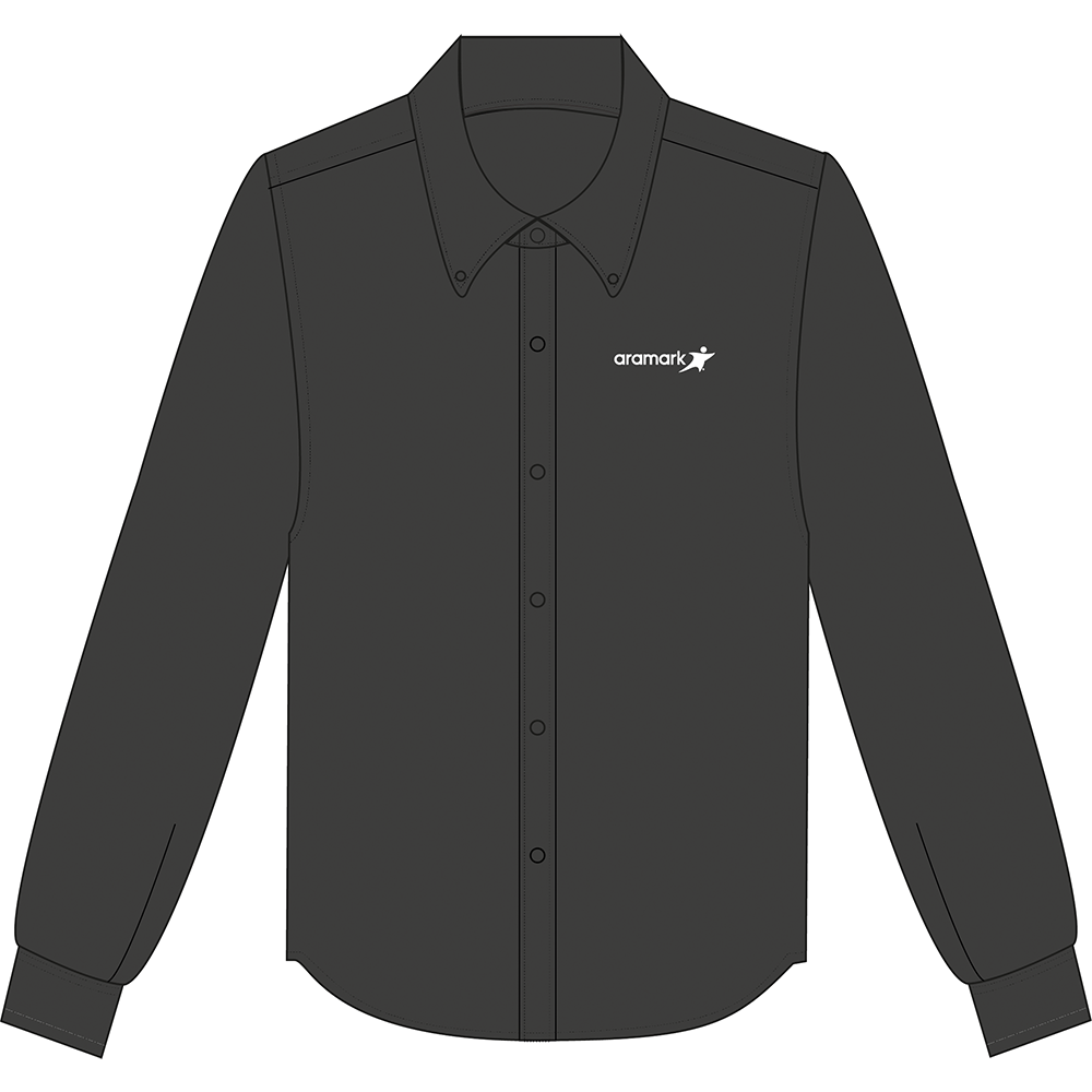 CAMISA GRIS ACERO ANTIACIDA MANTENIMIENTO ARAMARK