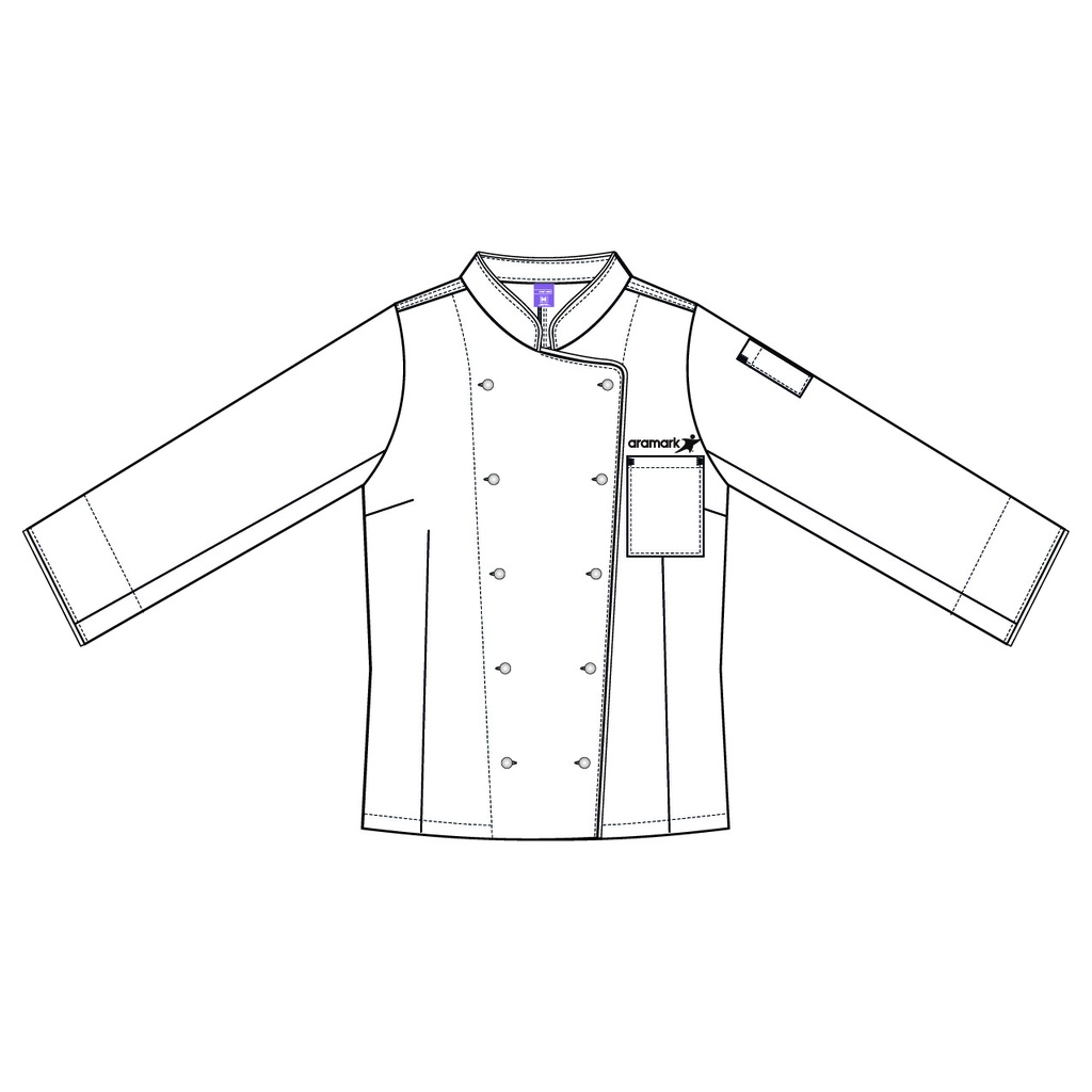 CHAQUETA BLANCO CHEF DAMA ARAMARK