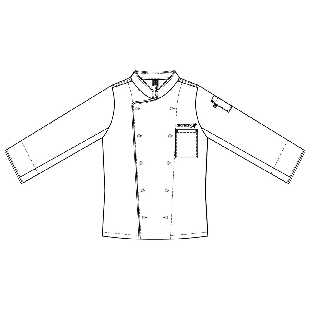 CHAQUETA BLANCO CHEF VARON ARAMARK