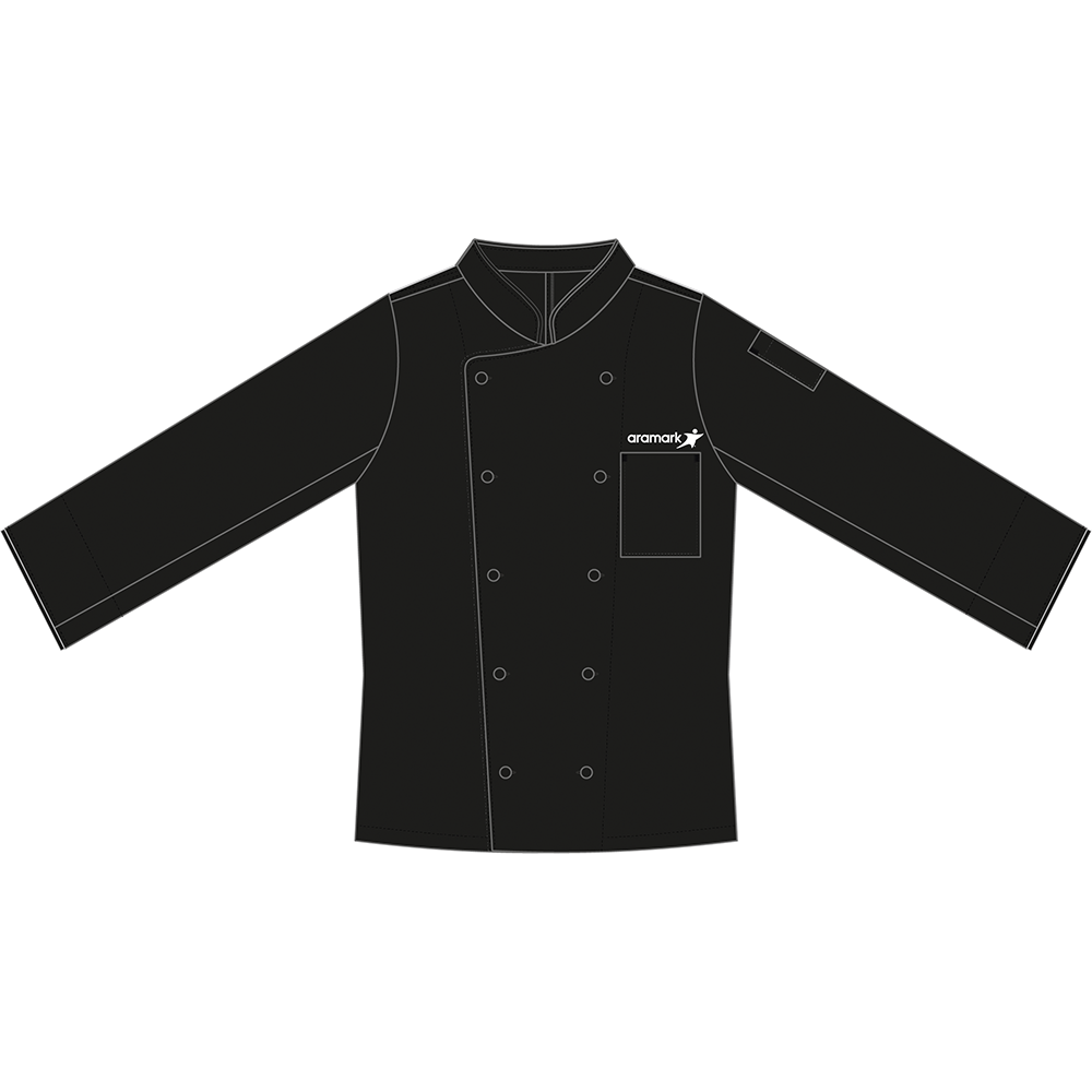 CHAQUETA NEGRO CHEF VARON ARAMARK