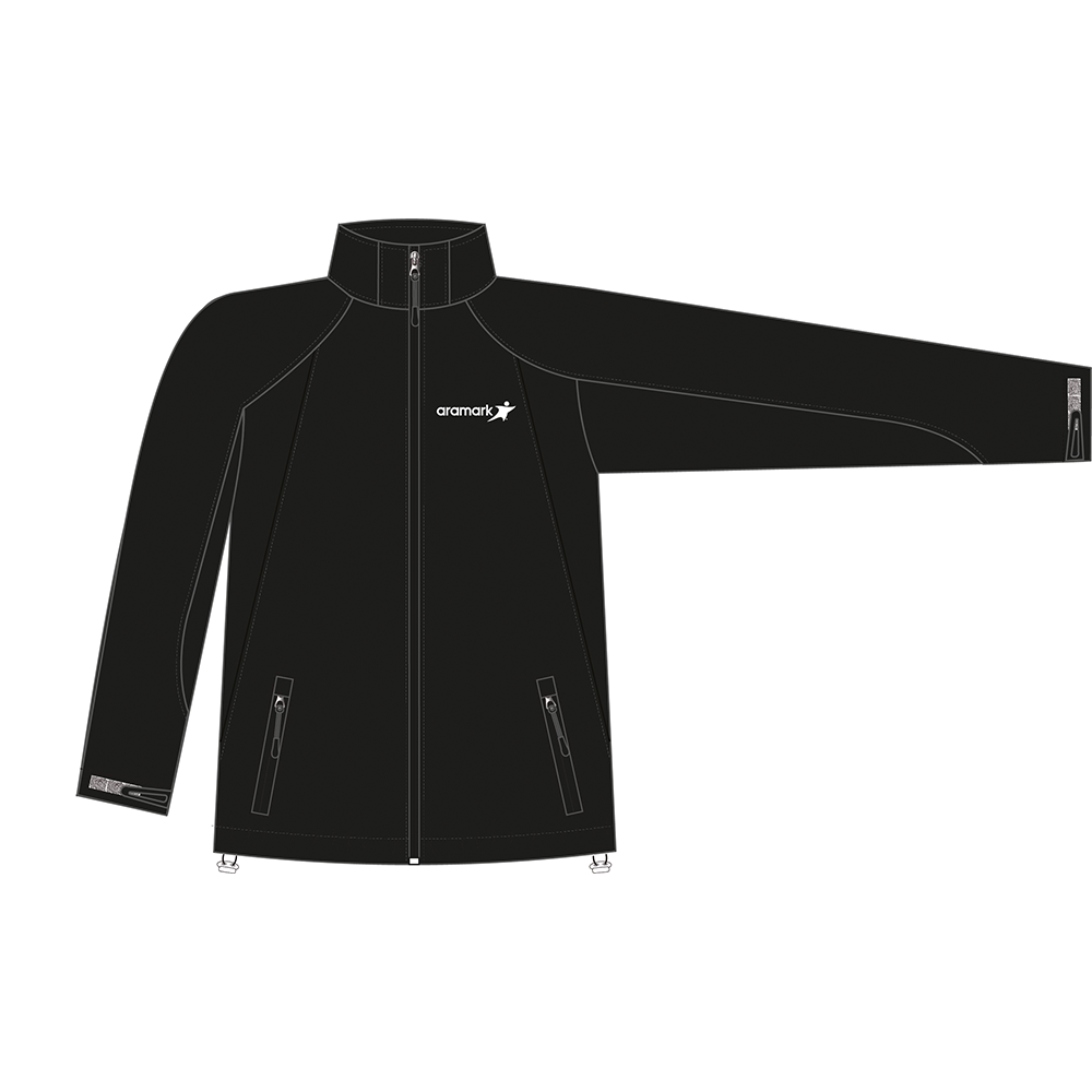 CHAQUETA NEGRO SOFTSHELL VARON ARAMARK