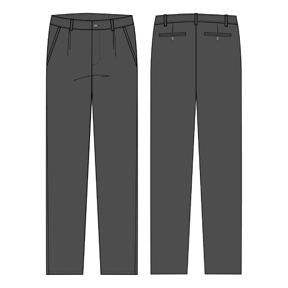 PANTALON GRIS GABARDINA VARON M-E