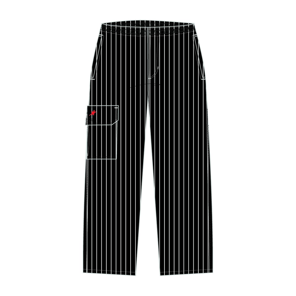 PANTALON NEGRO A RAYAS ALIMENTACION FORRADO ARAMARK