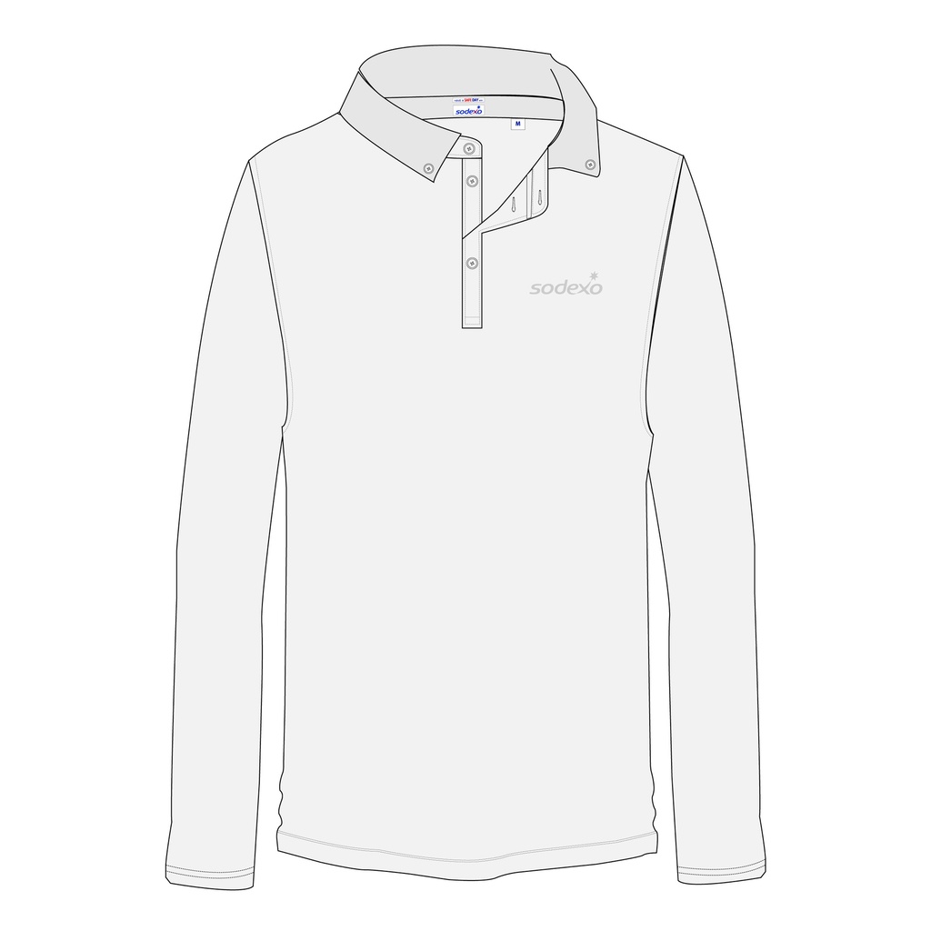 POLERA BLANCO PIQUE M/L UNISEX SODEXO