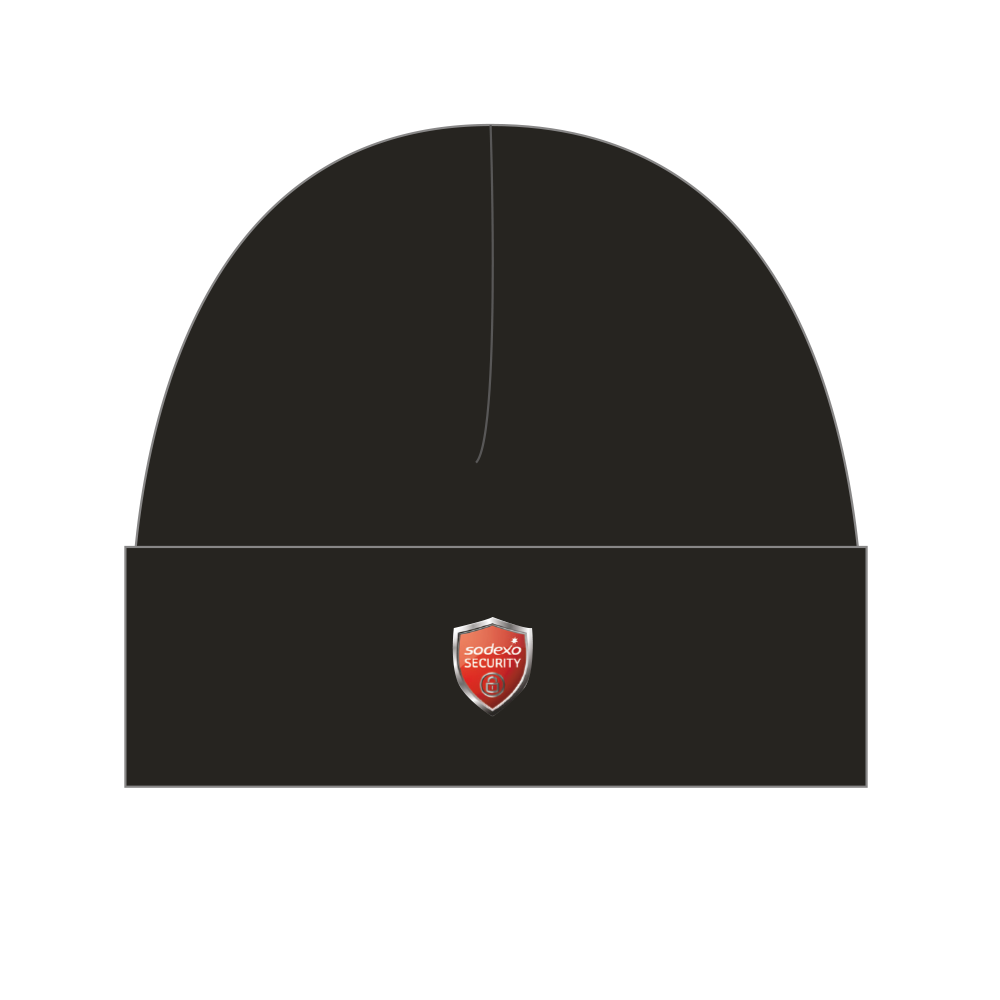 GORRO NEGRO POLAR SECURITY SODEXO