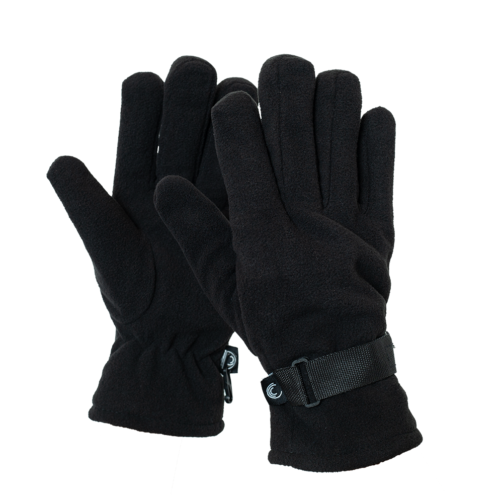 GUANTE NEGRO POLAR C/VELCRO (S-M-L) M-E