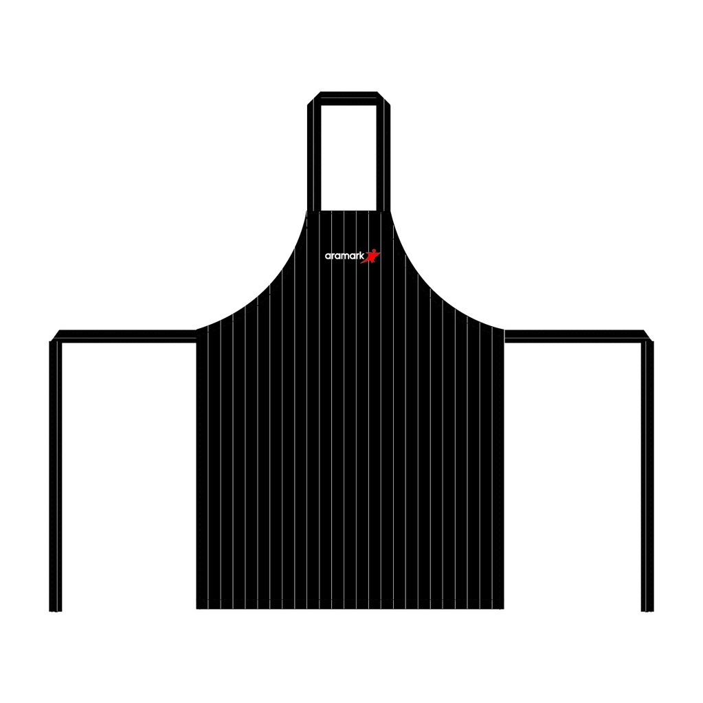 PECHERA NEGRO A RAYAS ALIMENTACION ARAMARK