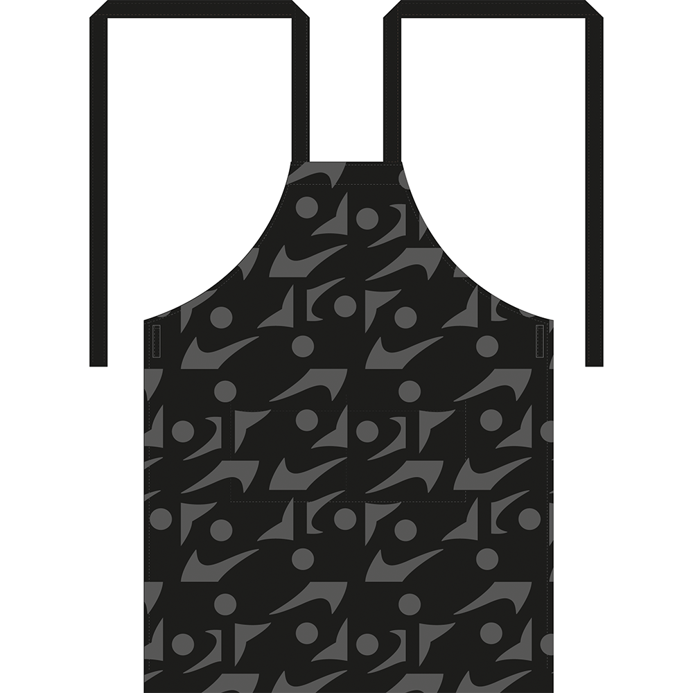 PECHERA NEGRO/GRIS ESTAMPADA ARAMARK