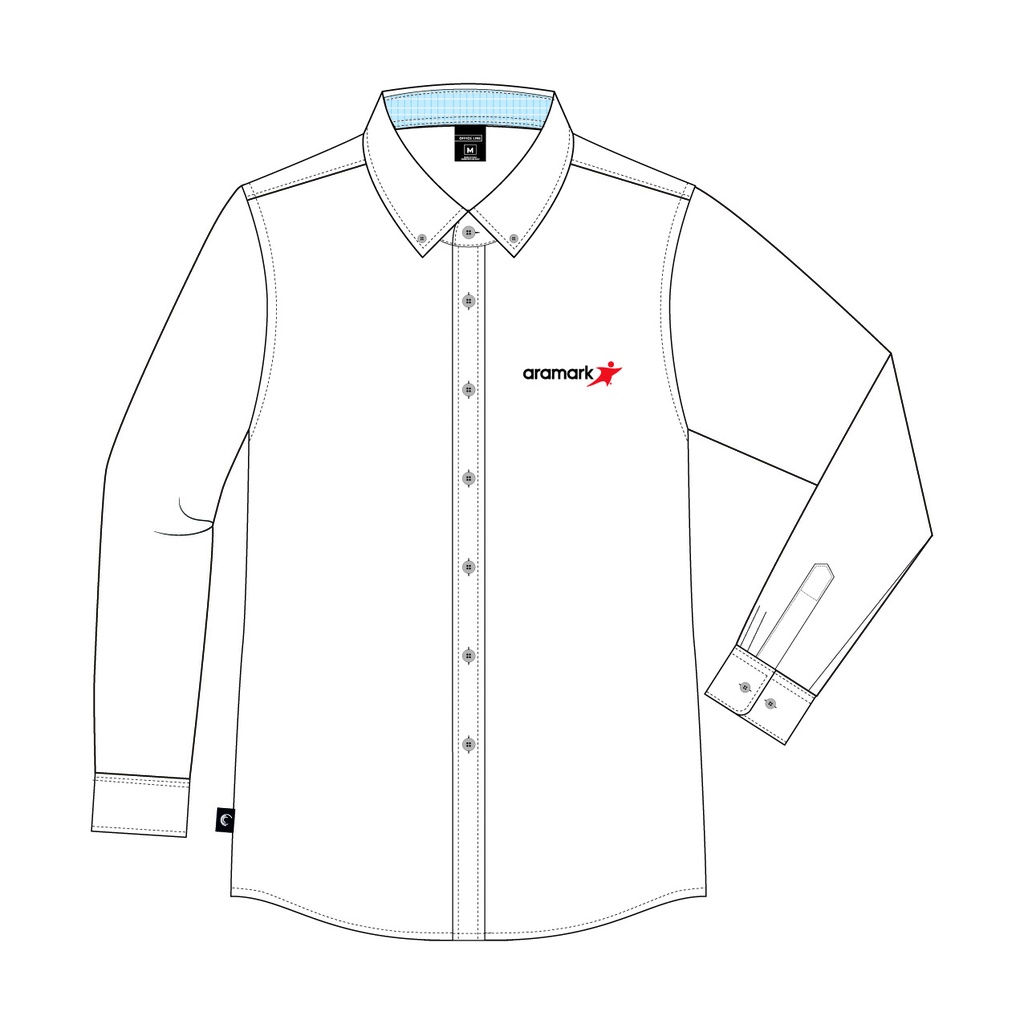 CAMISA BLANCA OXFORD ARAMARK