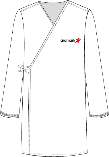 DELANTAL BLANCO ANTIACIDO RESISTEX UNISEX ARAMARK