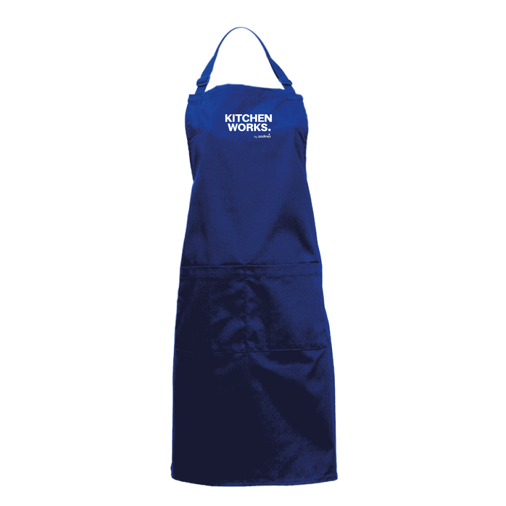 PECHERA AZULINO GABARDINA UNISEX KITCHEN WORKS 2.0