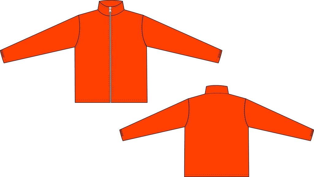 PARKA NARANJO C/POLAR UNISEX M-E