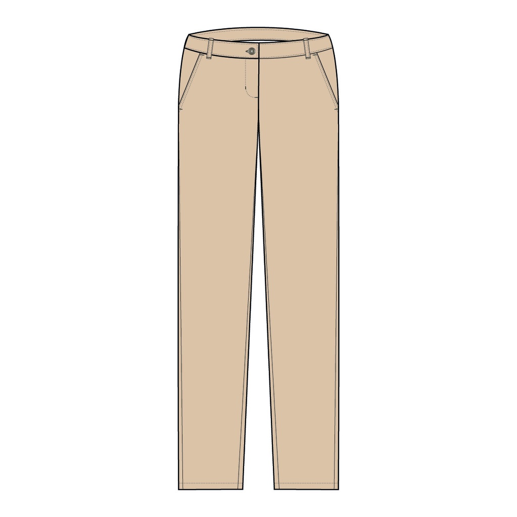 PANTALON BEIGE DE VESTIR DAMA M-E