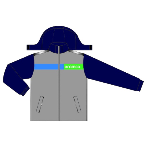 PARKA GRIS/AZUL ISLA ARAMCO