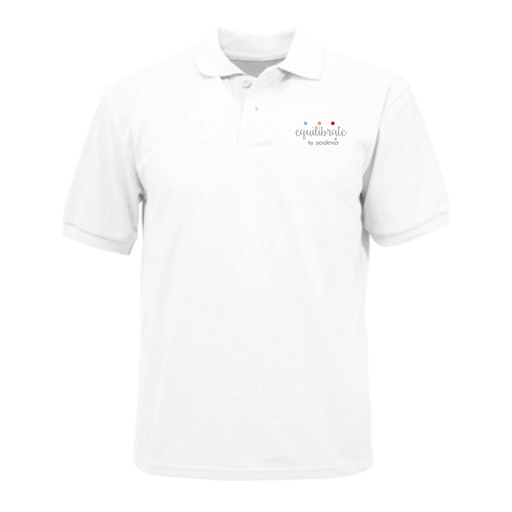 POLERA BLANCO PIQUE VARON M/C EQUILIBRATE