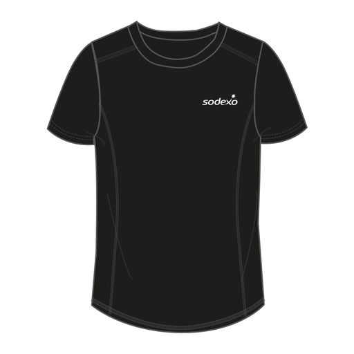 POLERA NEGRO DEPORTIVO VARON M/C SODEXO