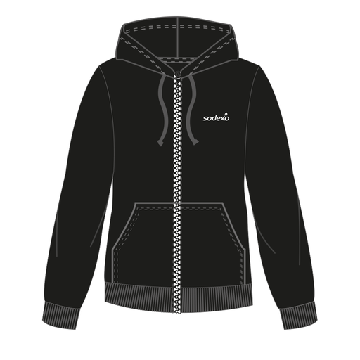 POLERON NEGRO DEPORTIVO DAMA SODEXO