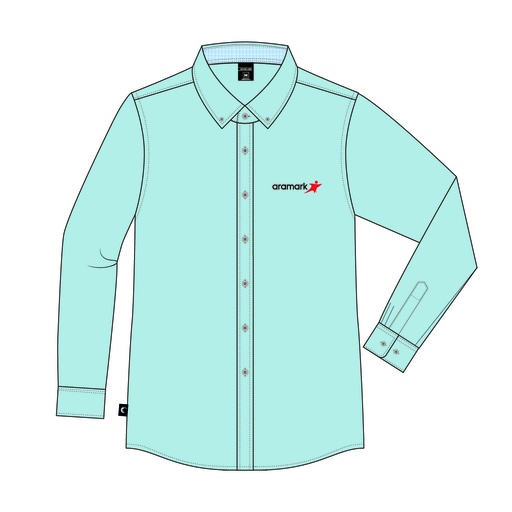 CAMISA CELESTE OXFORD ARAMARK