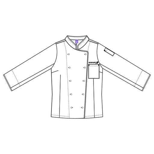 CHAQUETA BLANCO CHEF DAMA ARAMARK