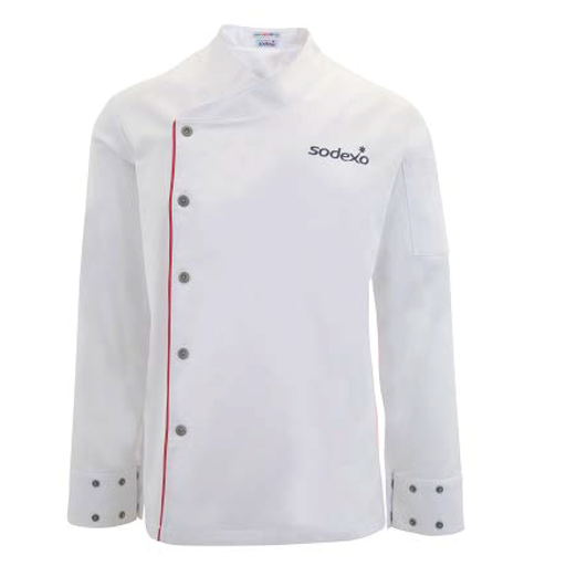 CHAQUETA BLANCO CHEF MAESTRO UNISEX SODEXO