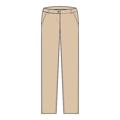 PANTALON BEIGE DE VESTIR DAMA M-E