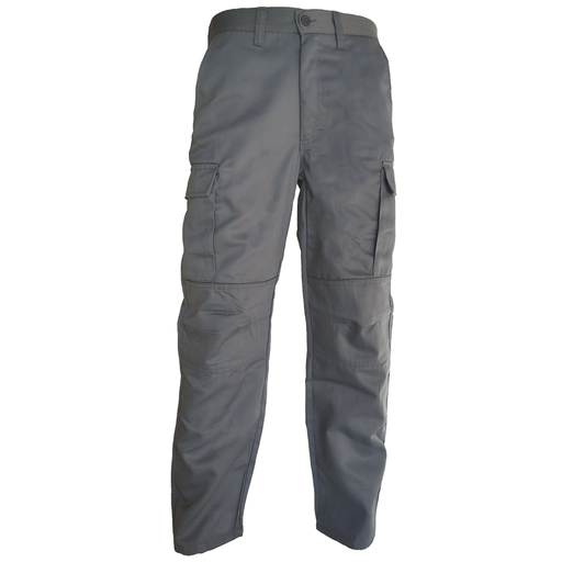 PANTALON GRIS CARGO GABARDINA VARON M-E