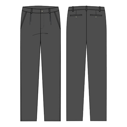 PANTALON GRIS GABARDINA VARON M-E