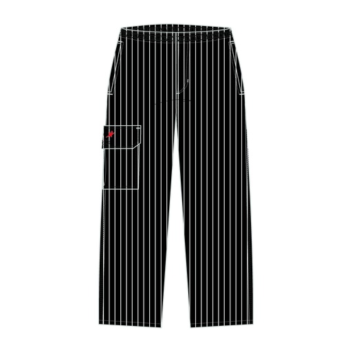 PANTALON NEGRO A RAYAS ALIMENTACION FORRADO ARAMARK