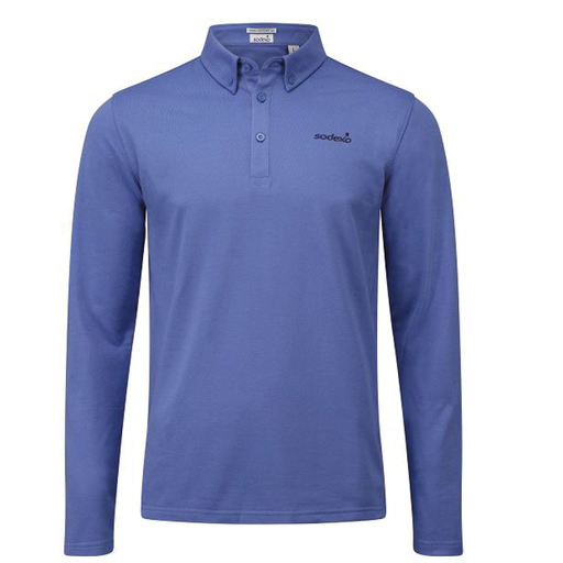 POLERA AZUL PAQUETE VELA PIQUE M/L UNISEX SODEXO