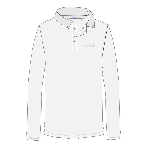 POLERA BLANCO PIQUE M/L UNISEX SODEXO