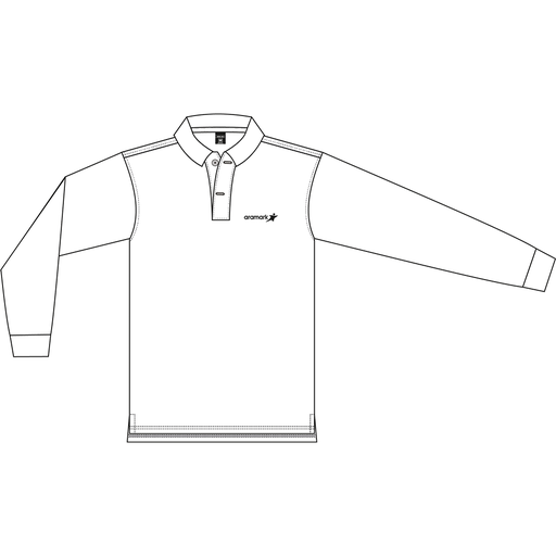 POLERA BLANCO PIQUE VARON M/L ARAMARK