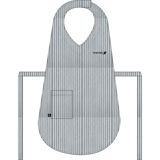 [47017008002001] PECHERA GRIS ASEO RAYADA ARAMARK