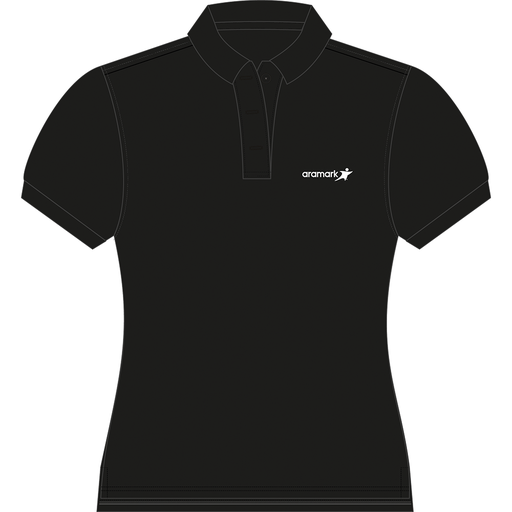 POLERA NEGRO PIQUE DAMA M/C ARAMARK