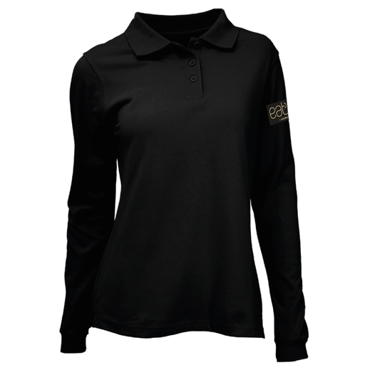 POLERA NEGRO PIQUE DAMA M/L EAT SODEXO