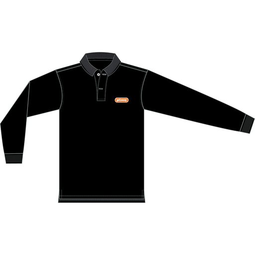 POLERA NEGRO PIQUE VARON M/C GETAWAY