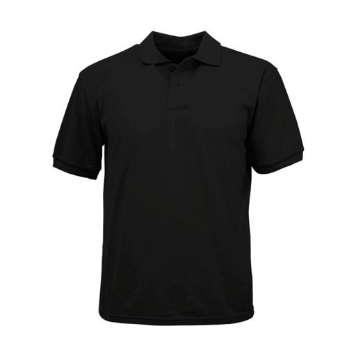 POLERA NEGRO PIQUE VARON M/C M-E