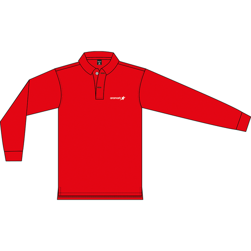 POLERA ROJO PIQUE VARON M/L ARAMARK