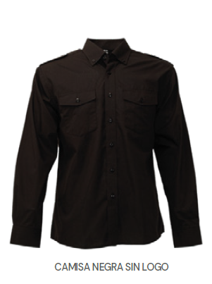 CAMISA NEGRO TREVIRA M/L D867 M-E